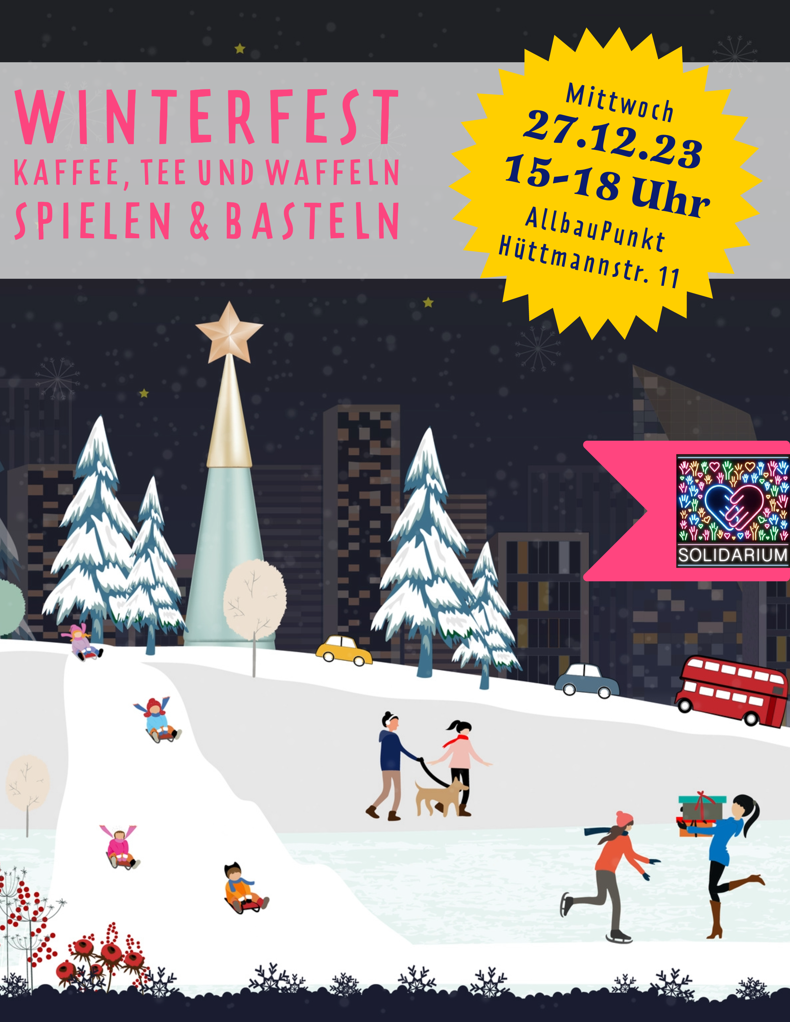 Vorderseite des Flyers zum Winterfest